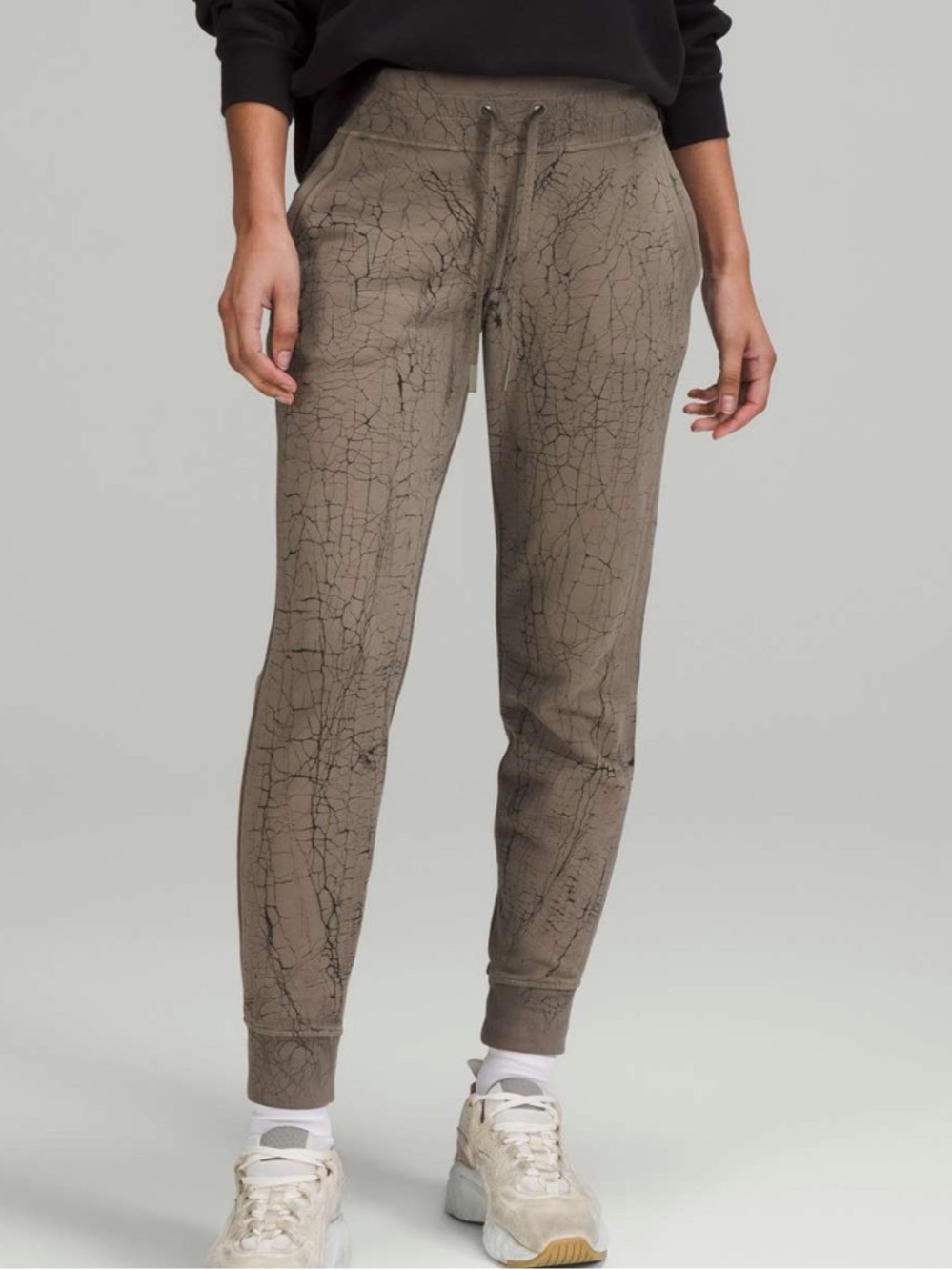 Lululemon Warm Down Jogger *7/8 Length Thread Dye Rover Black